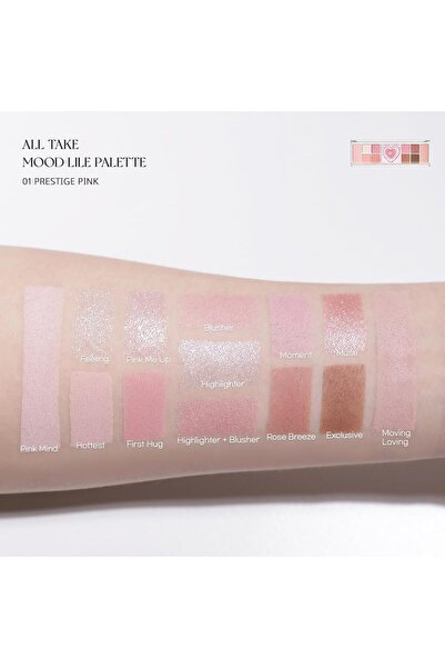 M&L Beauty A luxurious pink blush and eyeshadow with a natural finish, perfect for everyday makeup.