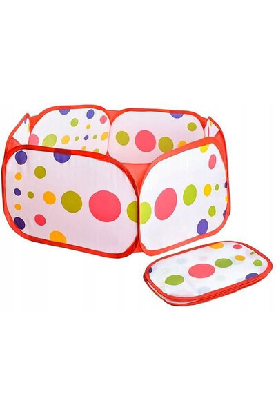 PROCART Foldable children's tent, polka dot pattern, 90 x 30 cm, multicolor, 3 years+