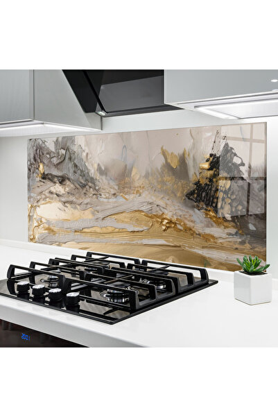 Arthub Panou Sticla Bucatarie, Protectie aragaz, Termorezistent, Abstracte, A...