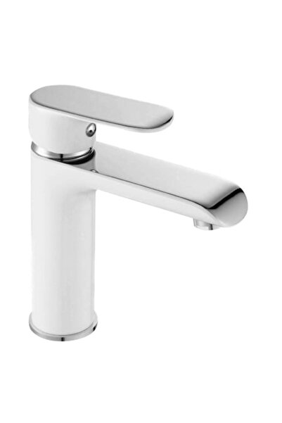 KADDA Corner MY 1805-2 CW bathroom sink faucet, deck-mounted, single-lever, chrome/white