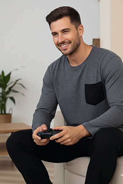 ELİTOL Cotton Soft Touch Men's Pajama Set