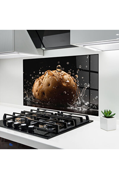 Arthub Panou Sticla Bucatarie, Protectie aragaz, Termorezistent, Alimente, Po...