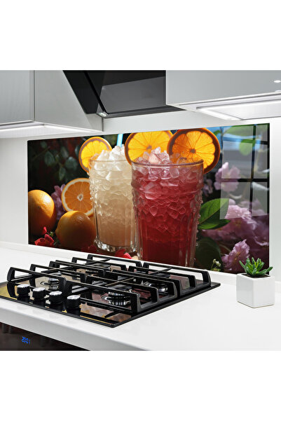 Arthub Panou Sticla Bucatarie, Protectie aragaz, Termorezistent, Alimente, Ci...