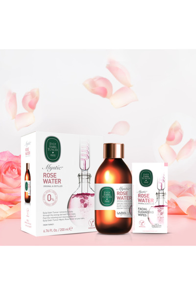 Eyüp Sabri Tuncer ماء الورد مركز مع بخاخ ومناديل الورد المنعشه | 200 مل