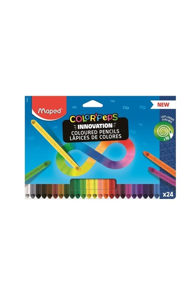 Maped Creioane colorate Color Peps Infinity, 24 culori/set