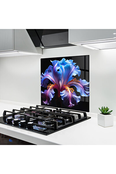 Arthub Panou Sticla Bucatarie, Protectie aragaz, Termorezistent, Flori, Beaut...