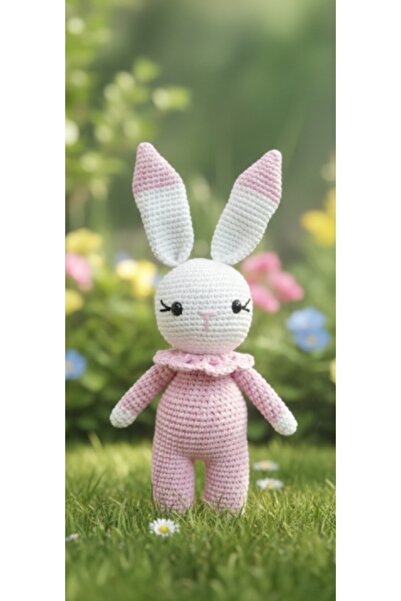 MK hobievimm Amigurumi Tavsan Organik Oyuncak Uyku Arkadaşı