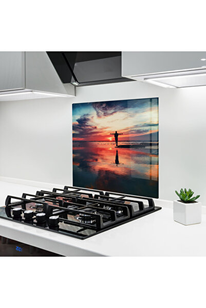 Arthub Panou Sticla Bucatarie, Protectie aragaz, Termorezistent, Peisaje, Oce...