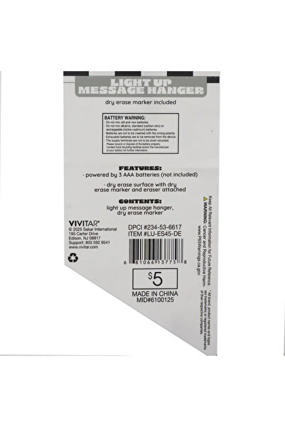 Generic Hanging backlit writing board