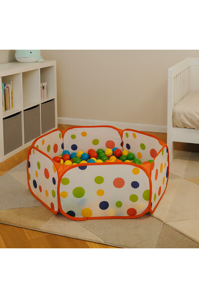 PROCART Foldable children's tent, polka dot pattern, 90 x 30 cm, multicolor, 3 years+