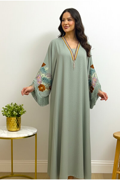 Moda Line جلابية مطرز بالاكمام