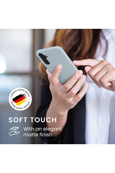 KWmobile Case for Samsung Galaxy A14 5G, Light Blue, Silicone, 61462.58