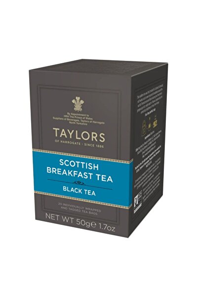 TAYLORS Scottish Breakfast Black Tea, 20 individually wrapped tea bags, 50 gr.