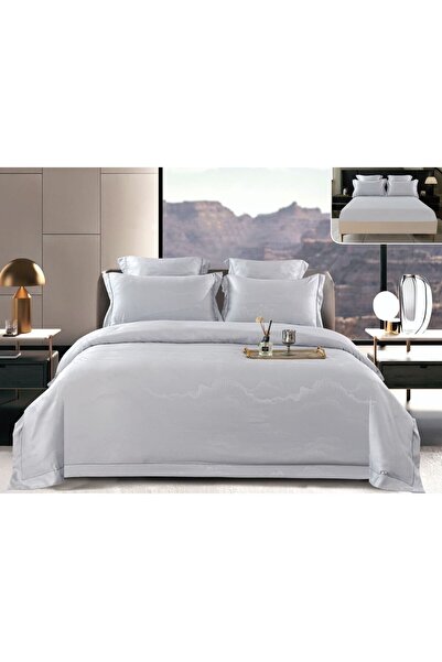 Casa de Vis Double bed linen set, satin cotton, 180x200 cm, 6 pcs, elastic, PSS-33