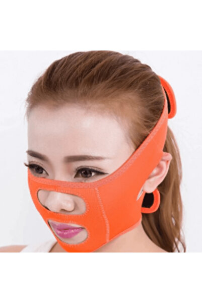 CRM Face-lifting mask for reducing double chin, adjustable, CRM, Orange