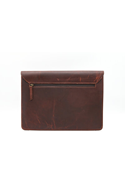 karenzi Handcrafted Genuine Leather Laptop Sleeve | 14-inch Velvet Lined Portfolio Case