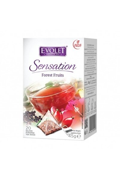 evolet Ceai Piramida Fructe de padure 20 plicuri piramida 45g