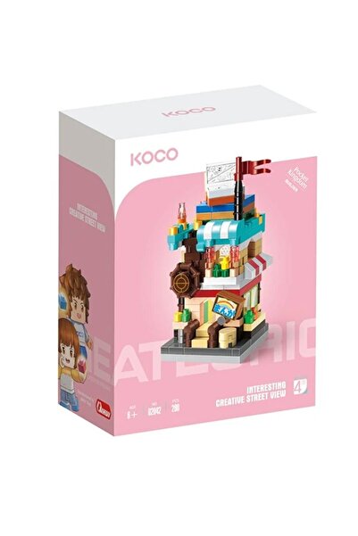 PopŞeker 280 Piece Comic Book Store Building Set – Mini Bricks Compatible Building Toy for Ages 6+