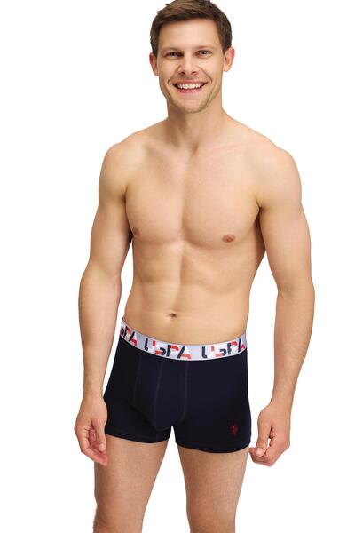 U.S. Polo Assn. 3-Pack Men's Boxers, Black Red Navy Blue Men's Boxers, 95% Cotton, 5% Elastane