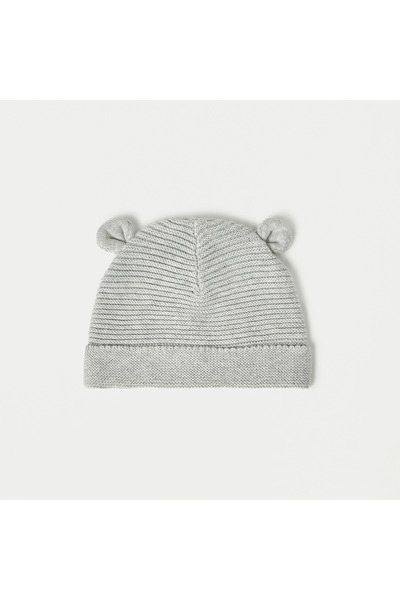 Juniors Textured Beanie Cap with Booties