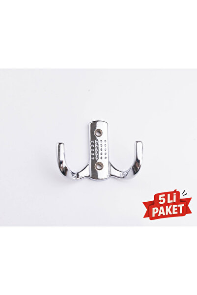 BERFİNO حامل بذراعين مطلي بالكروم |   خلف الباب – خزانة – غرفة ملابس – حامل م...