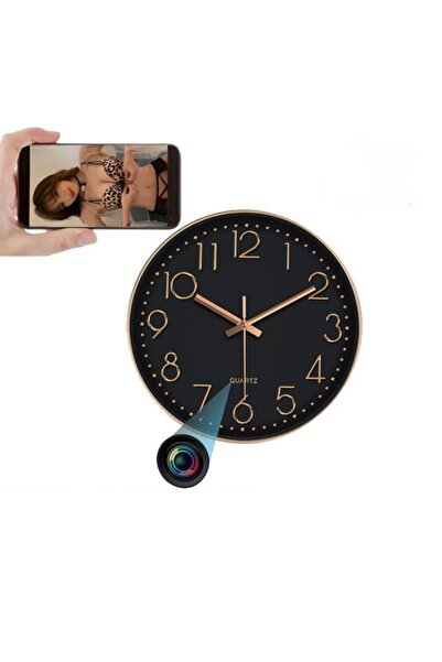 Trendyol Modest 1080P HD Mini wireless cordless WiFi wall-mounted clock camera, night vision, security monitoring