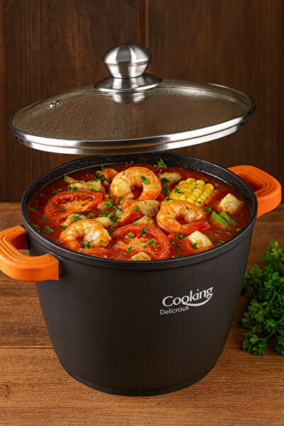 Cooking by Heinner Pot with lid Dark Line, Cooking by Heinner, 10 L, cast alu...