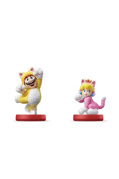 Nintendo Amiibo figurine set Cat Mario & Cat Peach