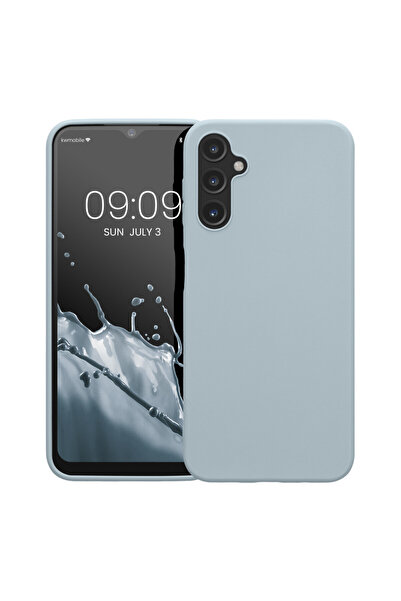 KWmobile Case for Samsung Galaxy A14 5G, Light Blue, Silicone, 61462.58