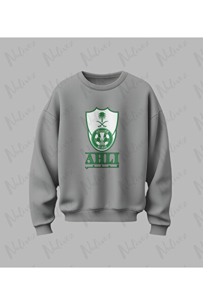 Nulivez Al-Ahli Design Printed High Quality Unisex Oversized O Neck Sweatshirt