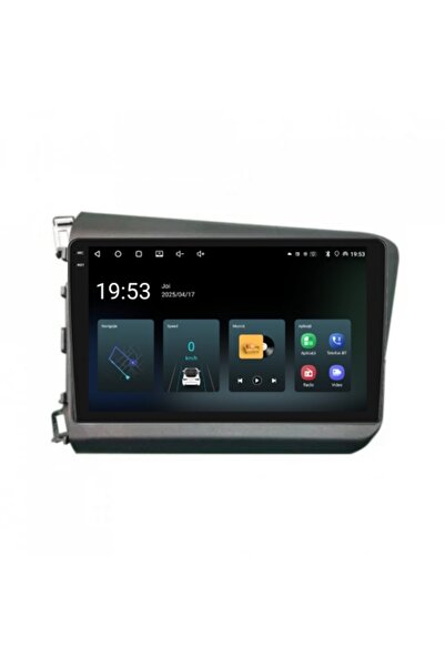 Piloton Navigation for Honda Civic 9 Sedan (2011-2015) 9 inch 4GB/64GB Quad-Core