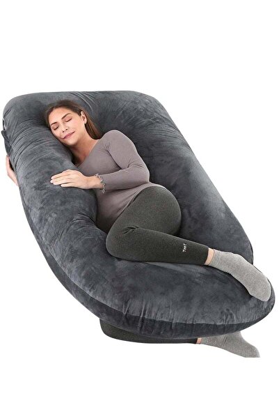 Arabest Pregnancy Pillows, Full Body Pillow with Removable Velvet Cover, Maternity Pillow for Pregnant