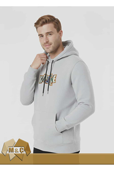 MÇ FAMİLY STORe Special Design 3 Yarn Sha Fleece-Lined Weatshi̇rt Winter Thick Uni̇sex Hoodie