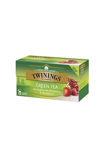 Twinings Ceai Verde Cu Aroma De Rodie,Zmeura Si Capsuni 25X1,5G