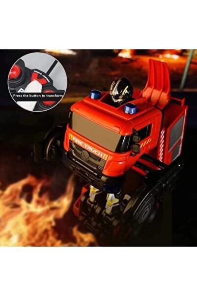 OEM Remote Control Fire Truck, Red, 26x9.5x14 cm, Light and Sound Effects, Complete Set