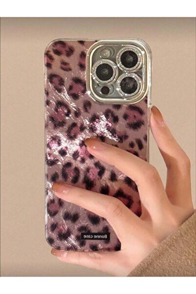 Generic GUCADI Vintage Leopard Print Silver Luxury Case with Lens Film for iPhone 17 Pro Max