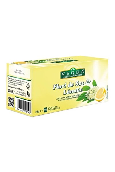 Vedda Ceai Flori de Soc & Lamaie - 20 plicuri / 1.5 gr