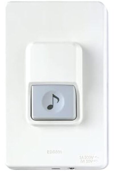 PANASONIC RACO Push Button for Door Chime Weatherproof Door Bell Switch White