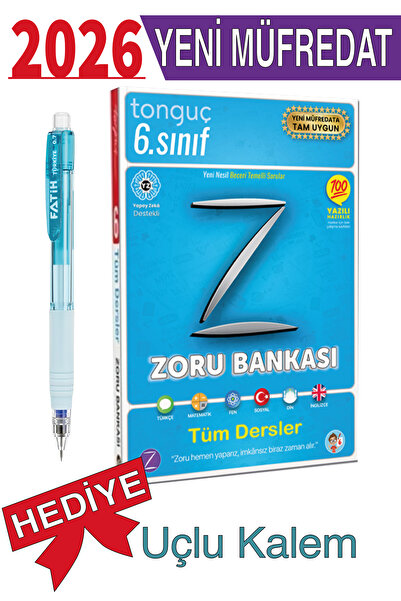 Tonguç Yayınları 6. Sınıf Zoru Bankası Tüm Dersler Soru Bankası Kitabı + Hediyeli