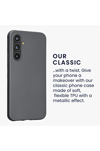 KWmobile Case for Samsung Galaxy A54 5G, Gray, Silicone, 60797.232