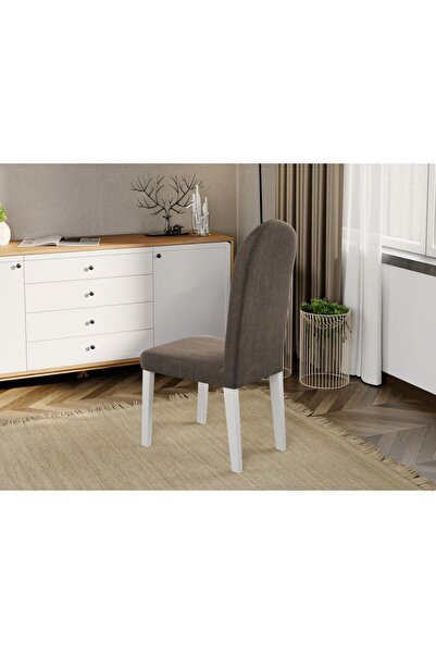 Mobila Laguna Upholstered chair, Laguna, Grand, 46 x 52 x 106 cm, White Beech Wood Legs