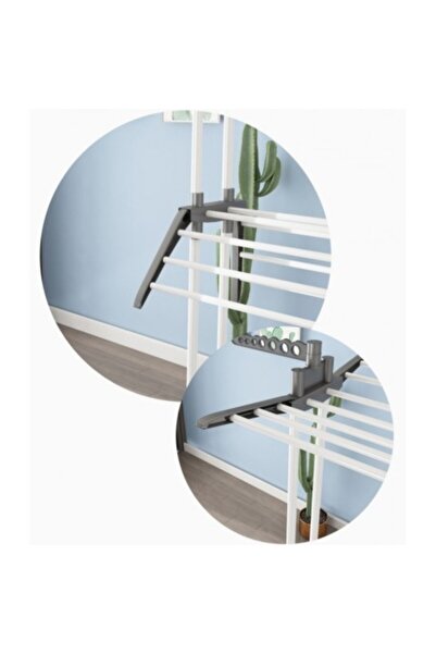 varioshop Foldable vertical clothes dryer – white