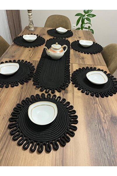 naylişhome iută, set de serviciu american, runner, supla, cadou, set de față de masă, set de servire