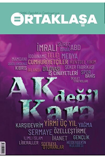 Yazılama Yayınevi Ortaklaşa dergisi 3.sayı