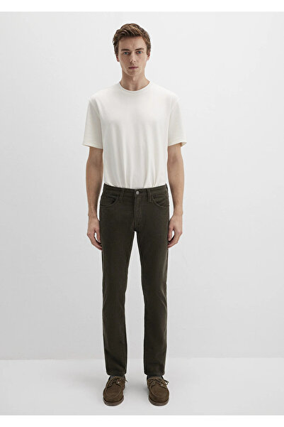 Mavi Marcus Dark Green Velvet Trousers 0035191109