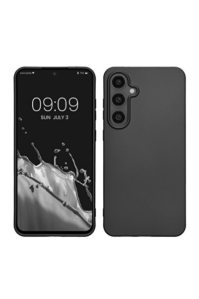 KWmobile Case for Samsung Galaxy S24 FE, Gray, Silicone, KWM000021WP004C