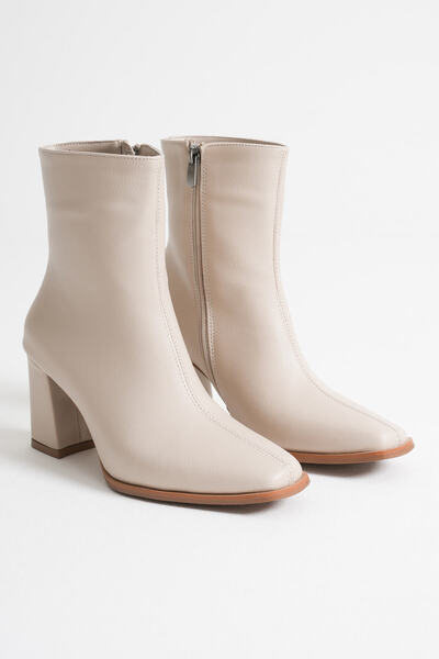 TRENDELLA Muso women's beige high heeled boots