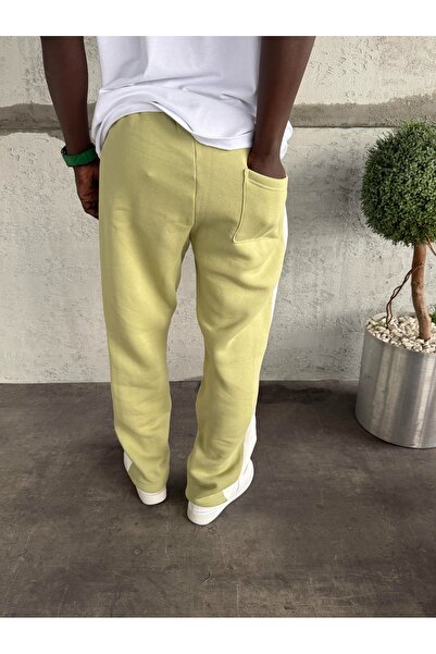 KağanKY Green Baggy Tracksuit with White Stripes