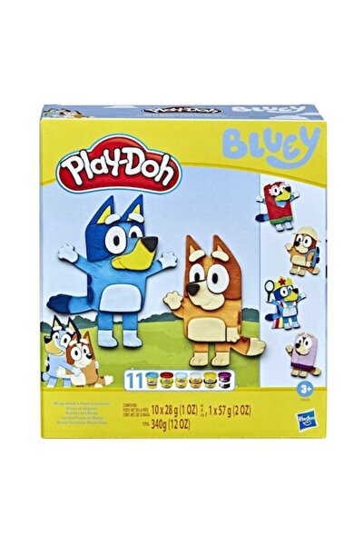 Hasbro Комплект пластелин Bluey, 11 цвята, многоцветен
