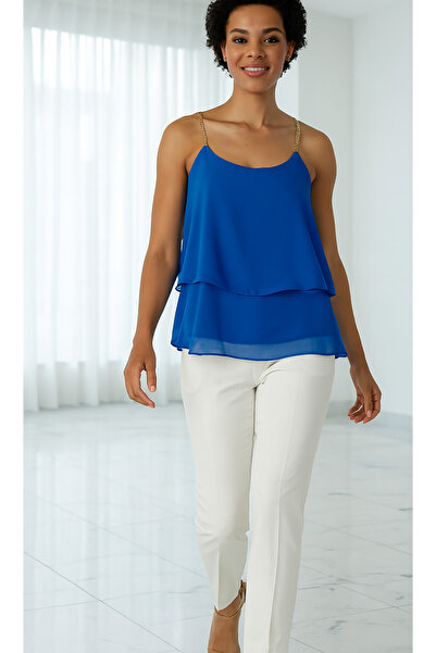 dml giyim Strappy Crepe Blouse